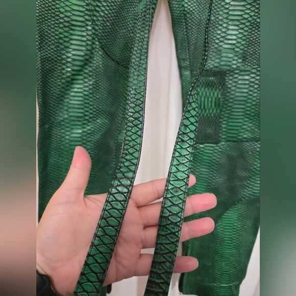 Flauce SUPER-SLIMEY CARGO pants size 36 like new rare find! 100% Cowhide leather - Picture 11 of 15